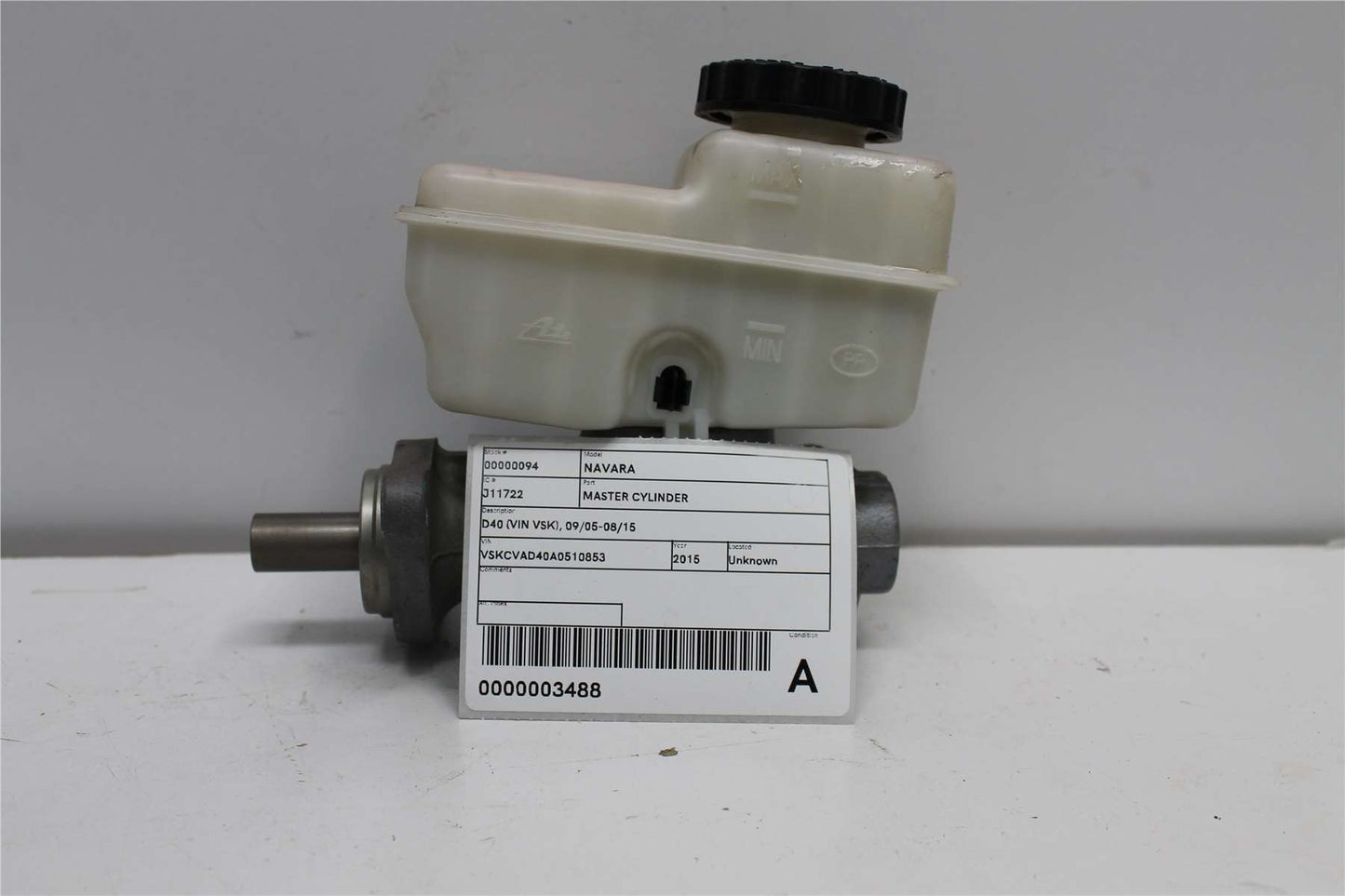 Used Nissan, Navara Master Cylinder D40 (Vin Vsk) 09/05 08/15 2015 – image 1 - All Good Parts