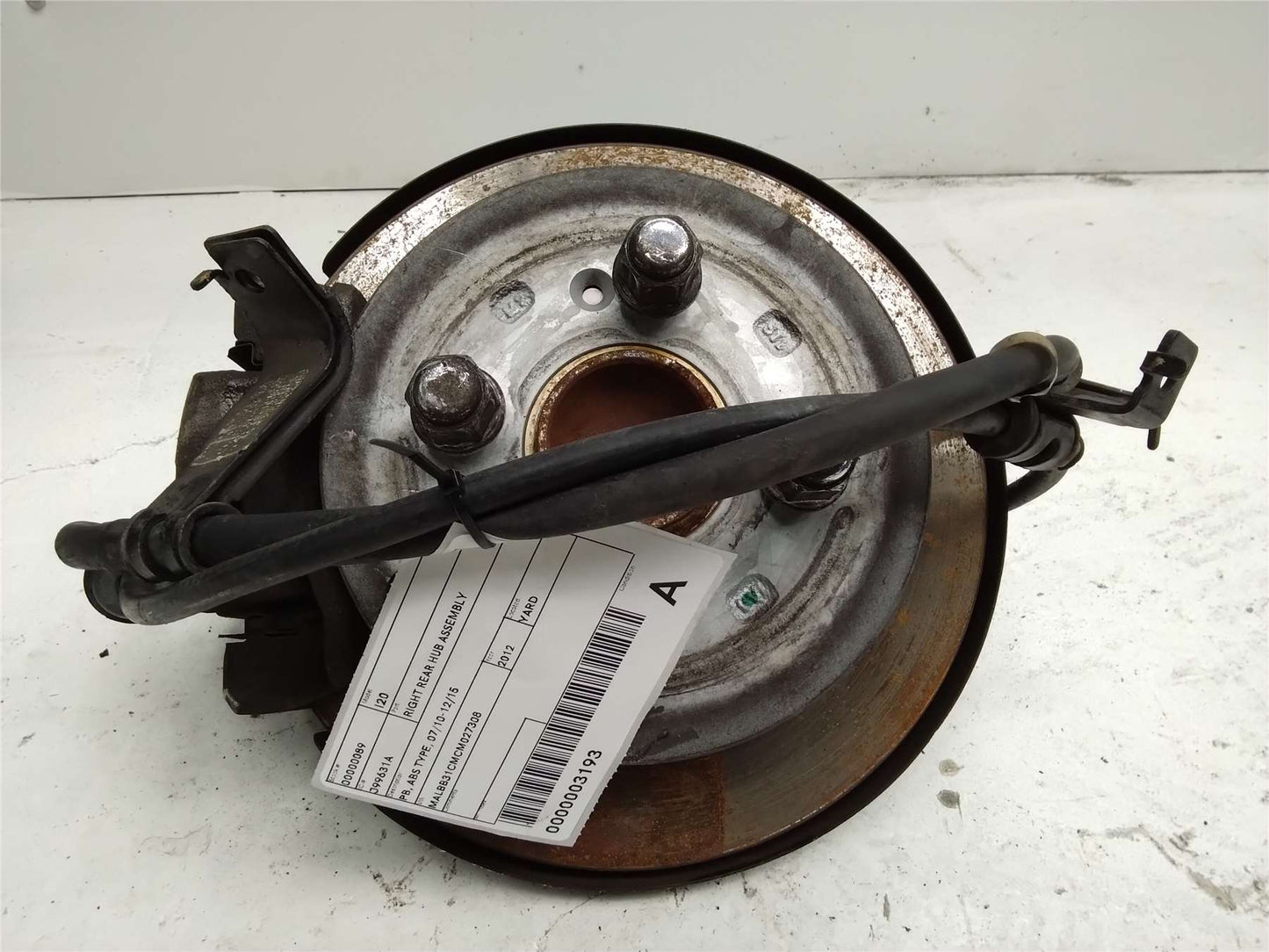 Used Hyundai, I20 Right Rear Hub Assembly Pb Abs Type 07/10 12/15 2012 – image 1 - All Good Parts