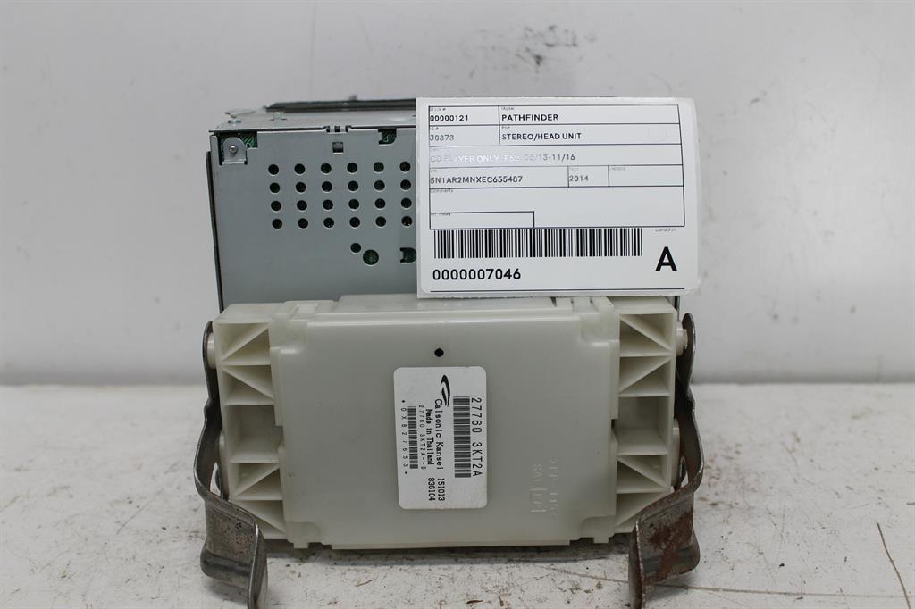 Nissan, Pathfinder Stereo/Head Unit Cd Player Only R52 06/13 11/16