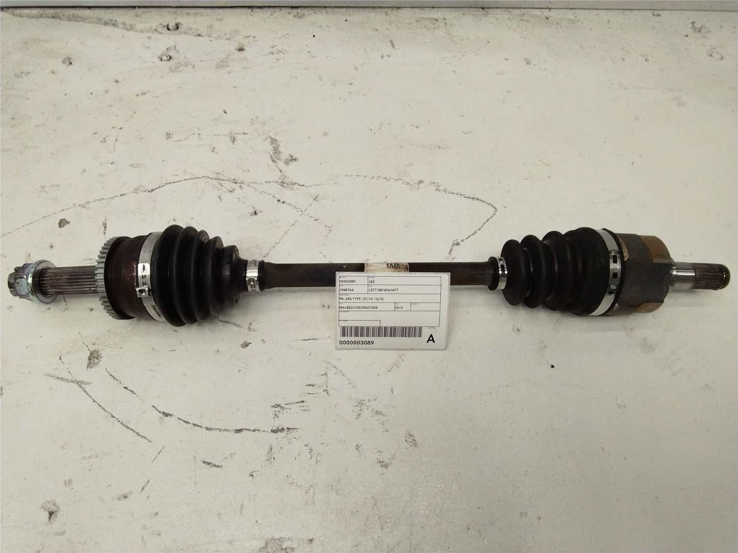 Hyundai, I20 Left Driveshaft Pb Abs Type 07/10 12/15