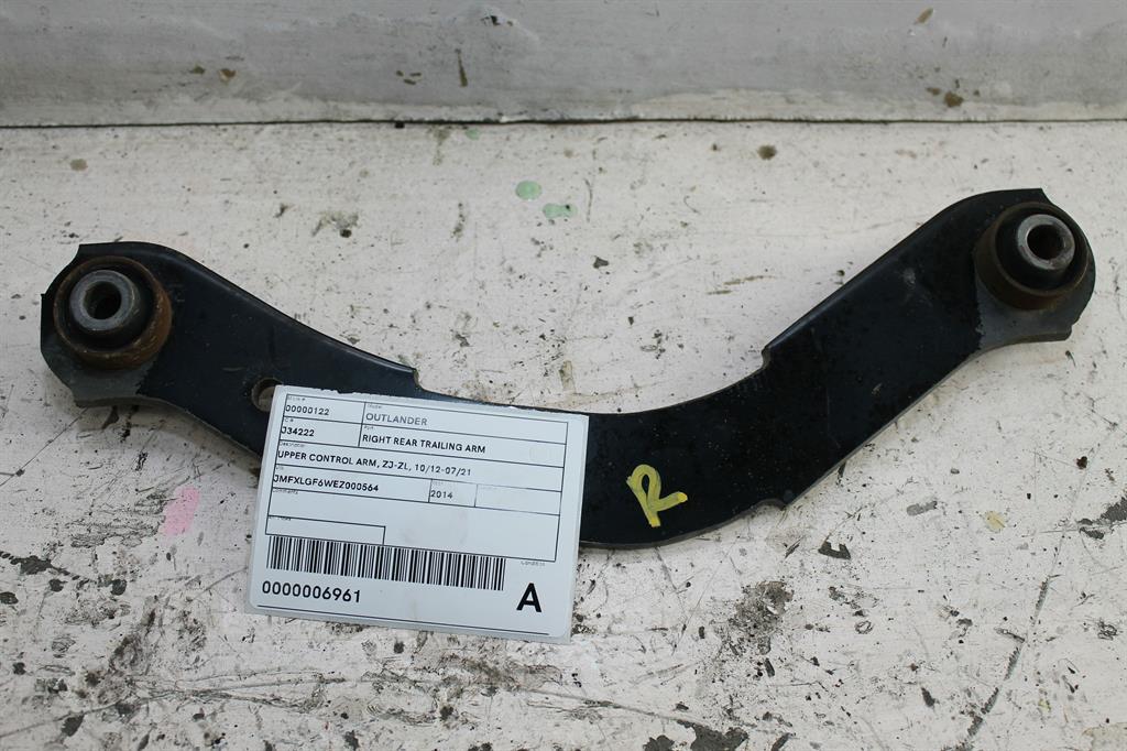 Used Mitsubishi, Outlander Right Rear Trailing Arm Upper Control Arm Zj Zl 10/12 07/21 2014 – image 1 - All Good Parts