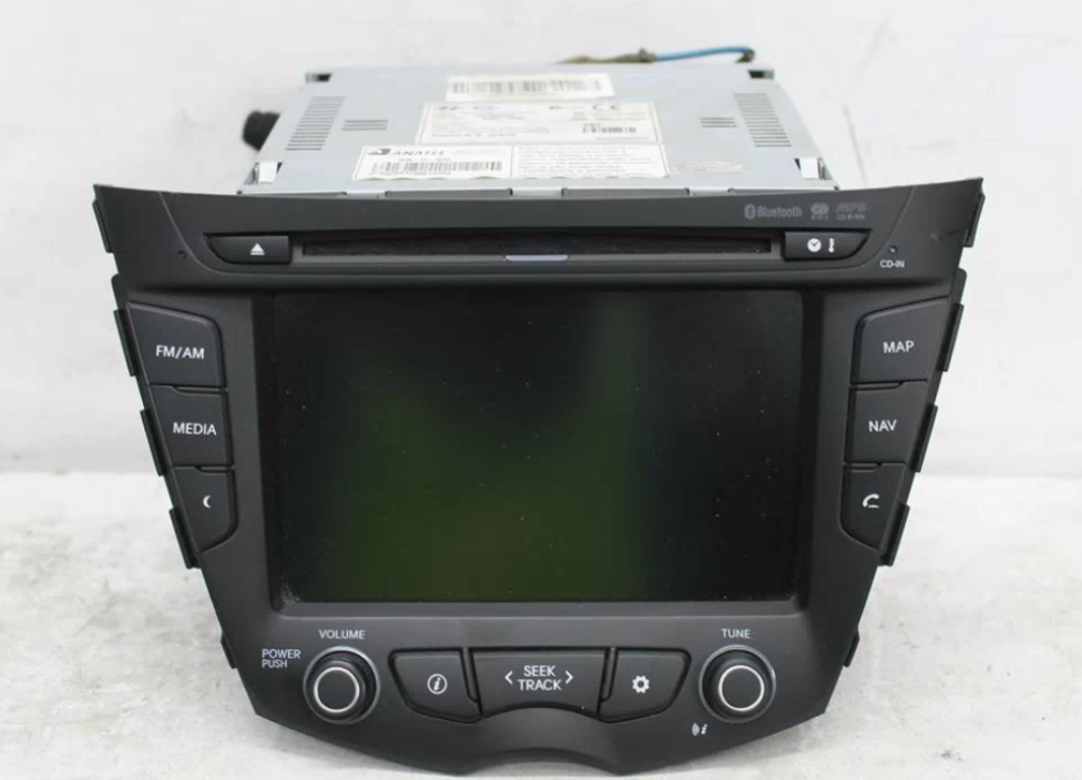 Used Hyundai, Veloster Stereo/Head Unit Touchscreen Gps/Navigation/Bluetooth/Mp3/Aux W/ Cd Player Fs 12/11 02/18 2013 – image 1 - All Good Parts