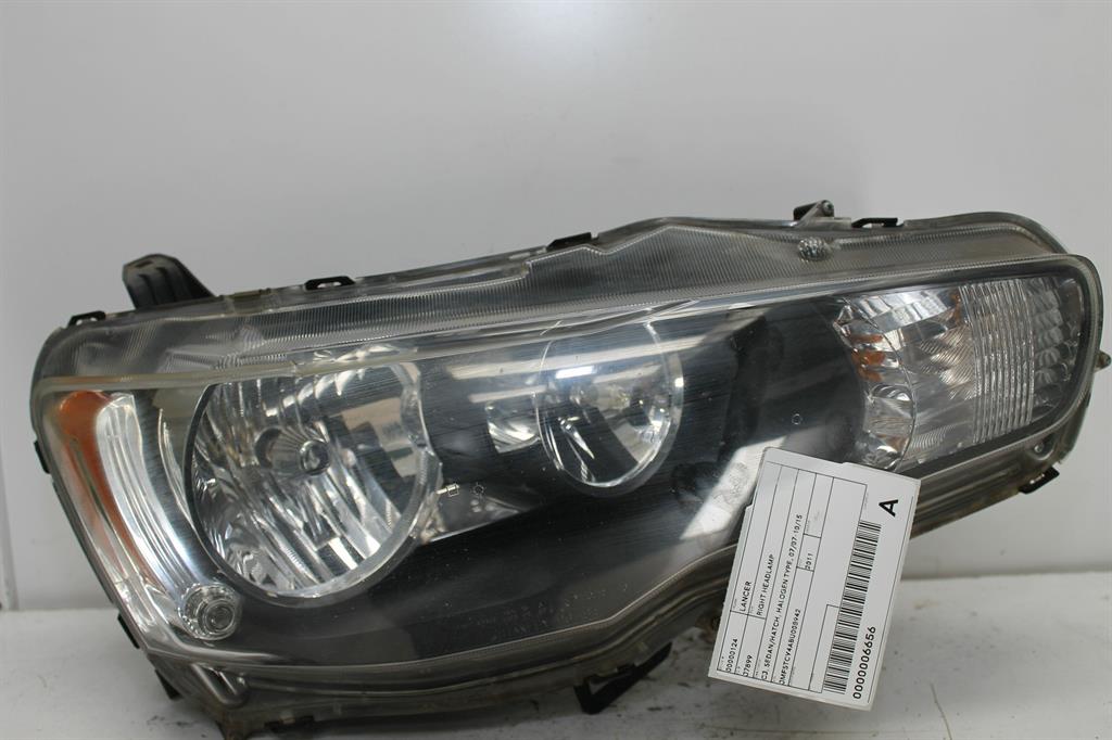 Used Mitsubishi, Lancer Right Headlamp Cj Sedan/Hatch Halogen Type 07/07 10/15 2011 – image 1 - All Good Parts