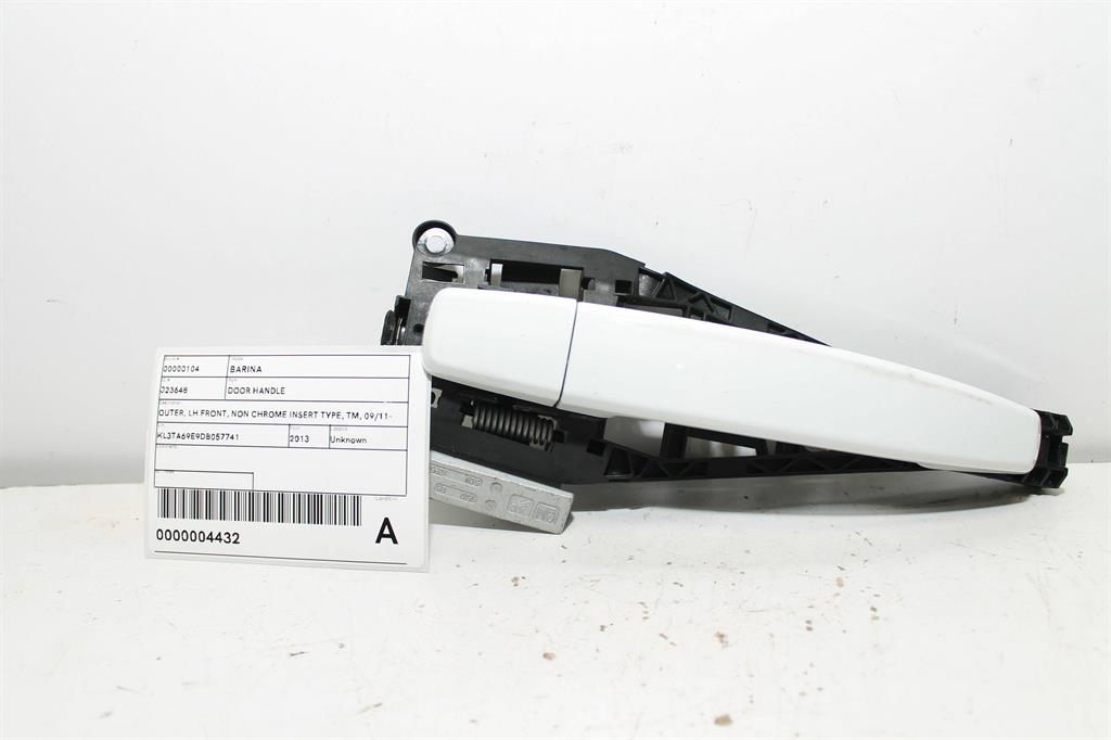 Used Holden, Barina Door Handle Outer Lh Front Non Chrome Insert Type Tm 09/11 12/18 2013 – image 1 - All Good Parts