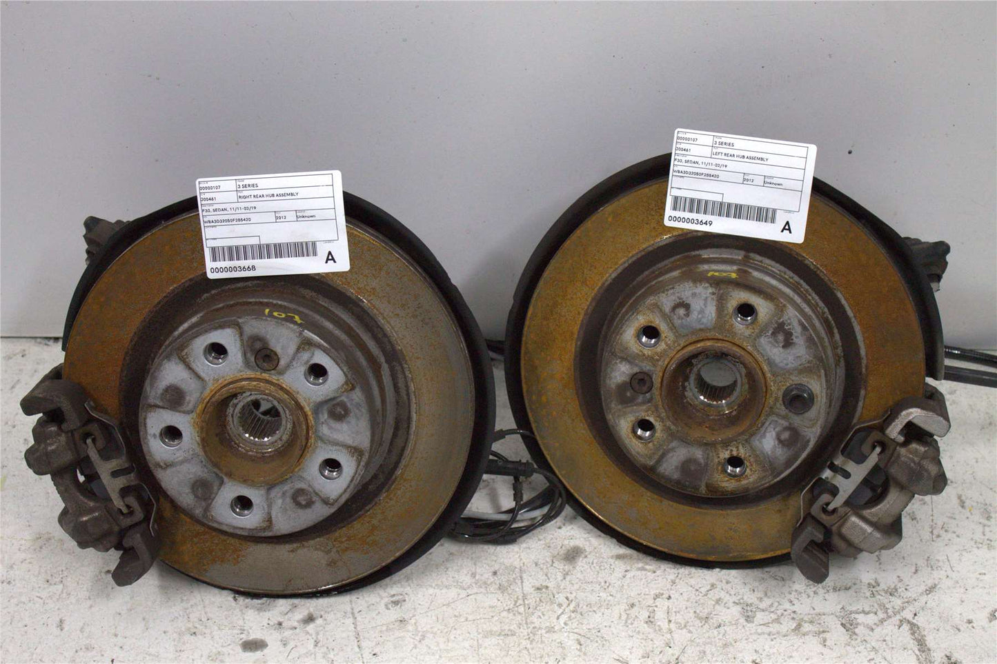 Used BMW, 3 Series Left Rear Hub Assembly F30 Sedan 11/11 02/19 2012 – image 1 - All Good Parts
