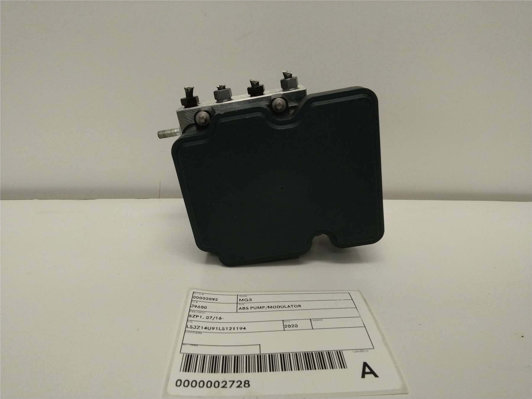 Used MG, MG3 Abs Pump/Modulator Szp1 07/16 2020 – image 1 - All Good Parts