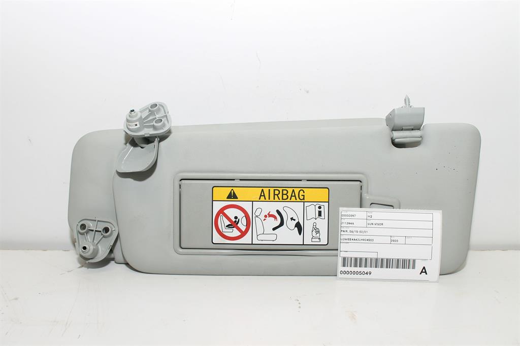 Used Haval, H2 Sun Visor Pair 06/15 02/21 2020 – image 1 - All Good Parts
