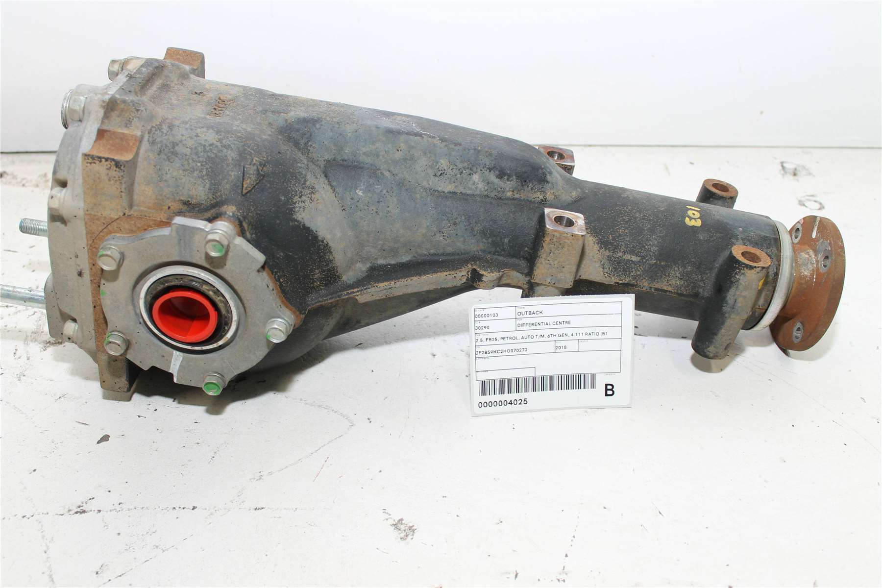 Used Subaru, Outback Differential Centre 2.5 Fb25 Petrol Auto T/M 6Th Gen 4.111 Ratio (B1 Code) 08/14 12/20 2018 – image 1 - All Good Parts