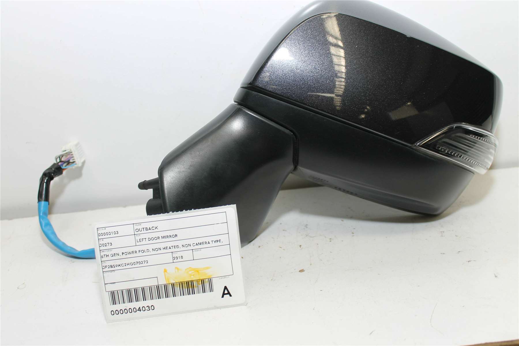 Used Subaru, Outback Left Door Mirror 6Th Gen Power Fold Non Heated Non Camera Type 12/17 12/20 2018 – image 1 - All Good Parts