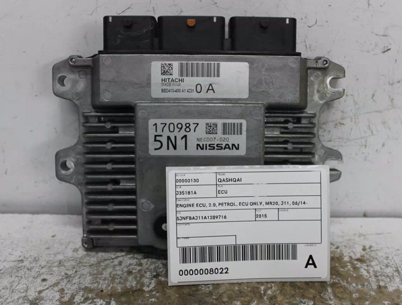 Used Nissan, Qashqai Ecu 2.0 Petrol Ecu Only Mr20 J11 06/14 07/21 2015 – image 1 - All Good Parts