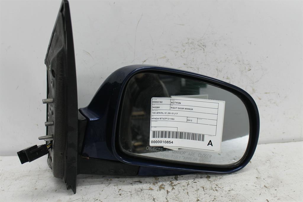 Used Ssangyong, Actyon Right Door Mirror 100 Series 01/05 01/17 2012 – image 1 - All Good Parts