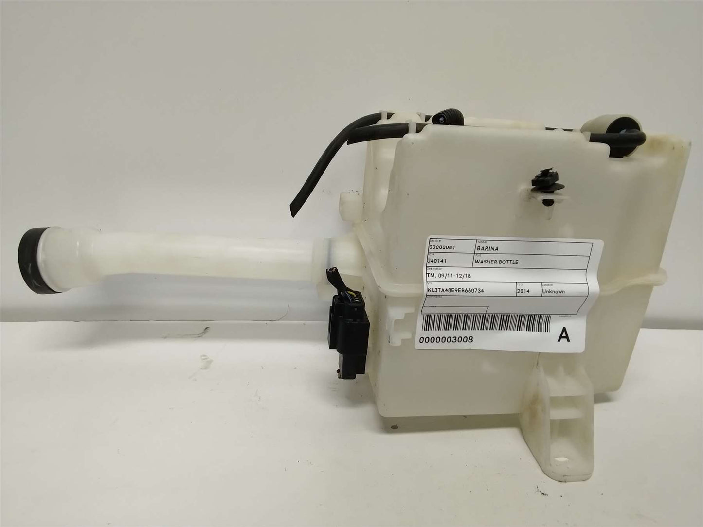 Used Holden, Barina Washer Bottle Tm 09/11 12/18 2014 – image 1 - All Good Parts