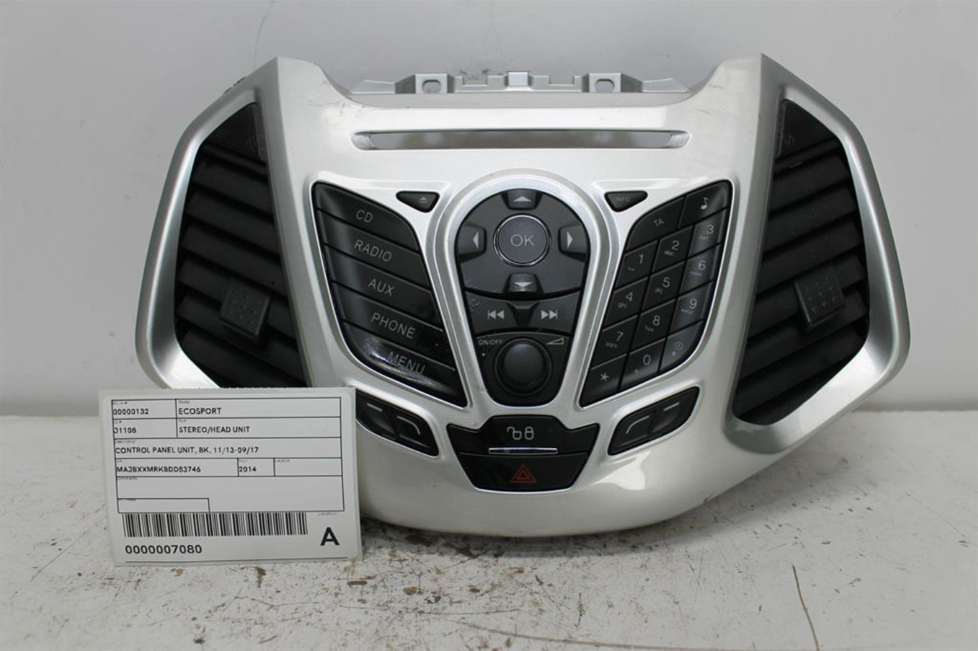 Used Ford, Ecosport Stereo/Head Unit Control Panel Unit Bk 11/13 09/17 2014 – image 1 - All Good Parts