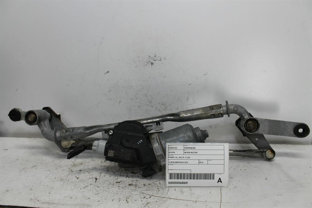 Used Jeep, Cherokee Wiper Motor Front Kl 02/14 11/22 2016 – image 1 - All Good Parts