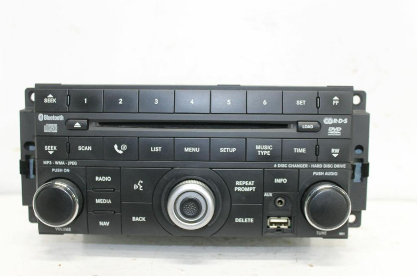 Used Dodge, Journey Stereo/Head Unit 6 Disc Cd Stacker Media Centre 831N 6Cd/Dvd/Hdd/Nav Radio (Re1) Jc 05/08 07/11 2010 – image 1 - All Good Parts