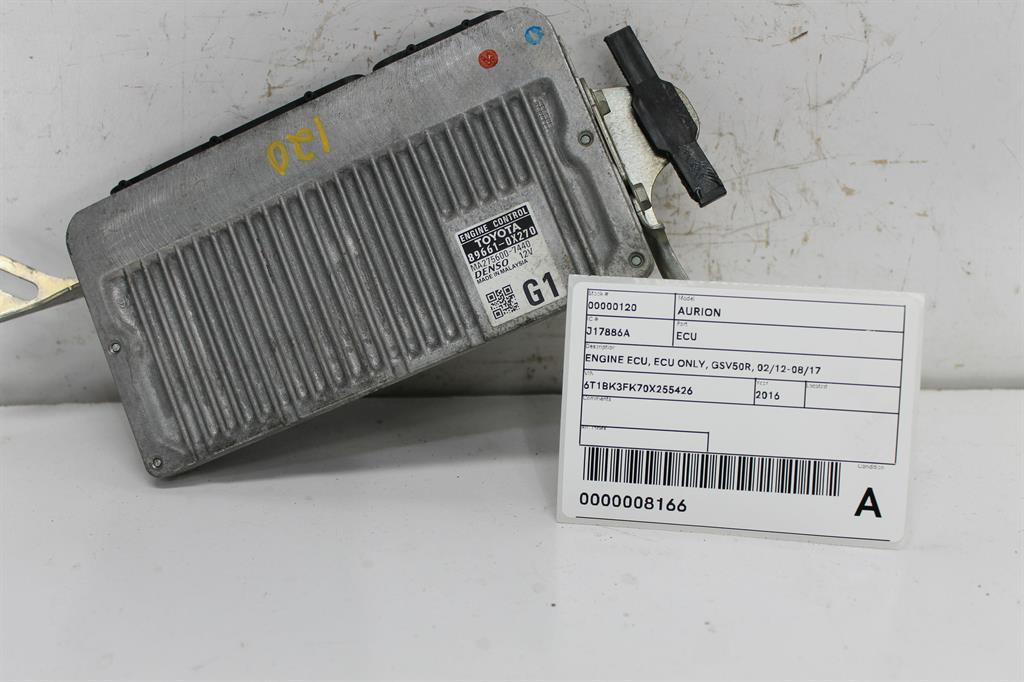 Used Toyota, Aurion Ecu Ecu Only Gsv50R 02/12 08/17 2016 – image 1 - All Good Parts