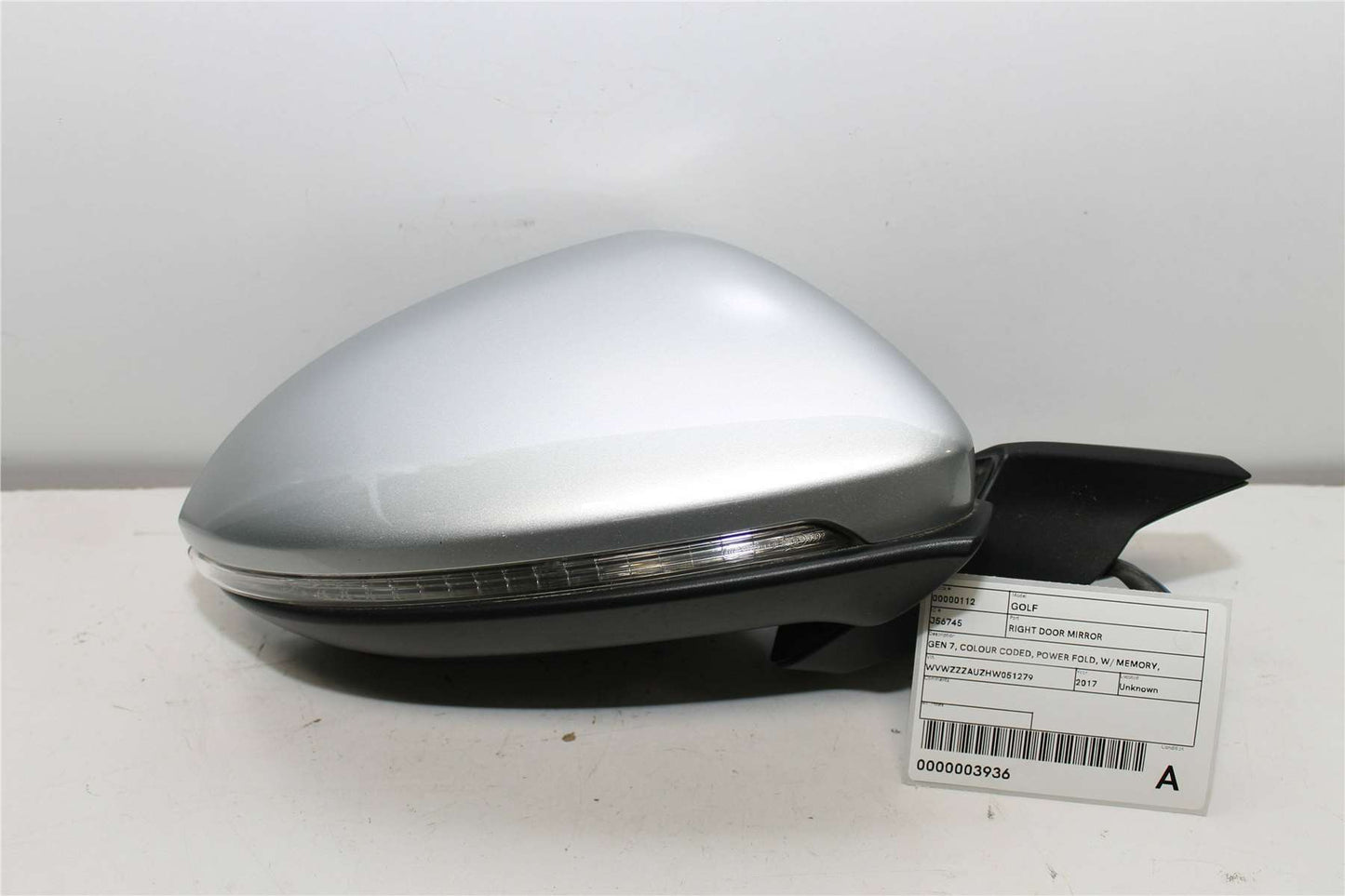 Used Volkswagen, Golf Right Door Mirror Gen 7 Colour Coded Power Fold W/ Memory Heated Non Lane Keeping System (6Xq/7Y0) 03/17 08/20 2017 – image 1 - All Good Parts