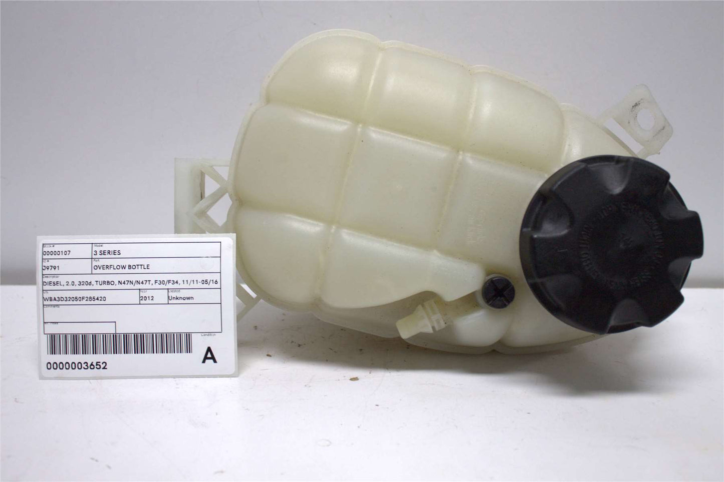 Used BMW, 3 Series Overflow Bottle Diesel 2.0 320D Turbo N47N/N47T F30/F34 11/11 05/16 2012 – image 1 - All Good Parts