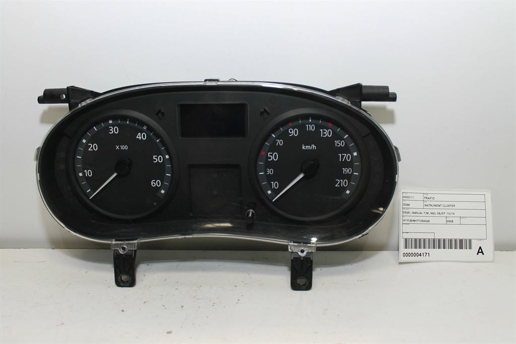 Used Renault, Trafic Instrument Cluster Diesel Manual T/M X83 05/07 12/14 2008 – image 1 - All Good Parts