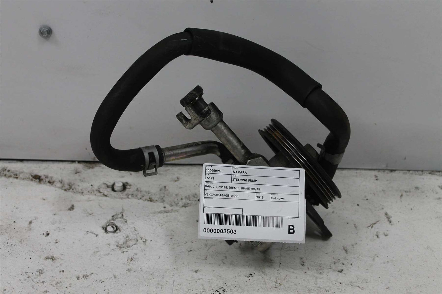 Nissan, Navara Steering Pump D40 2.5 Yd25 Diesel 09/05 08/15