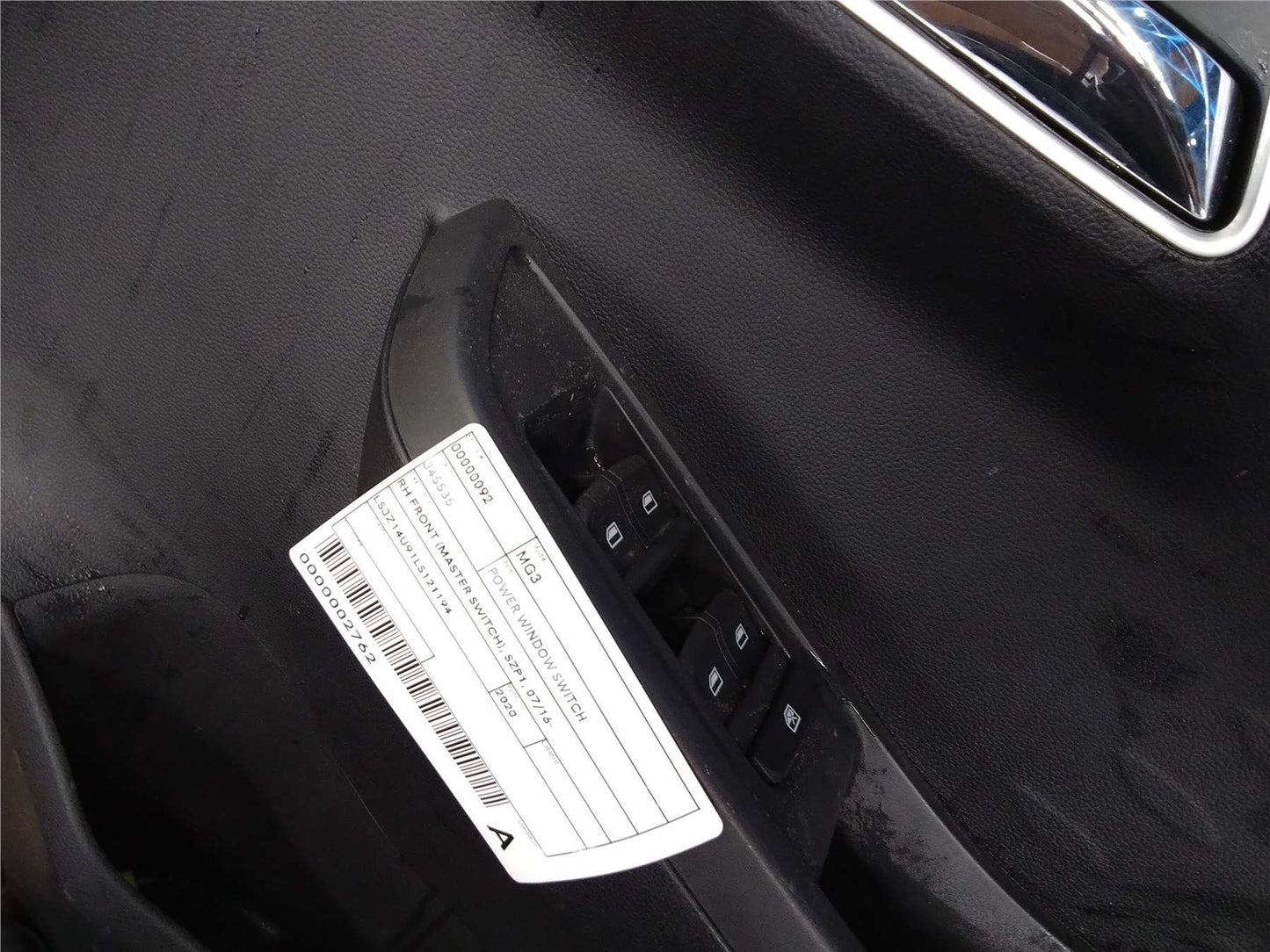 Used MG, MG3 Power Window Switch Rh Front (Master Switch) Szp1 07/16 2020 – image 1 - All Good Parts