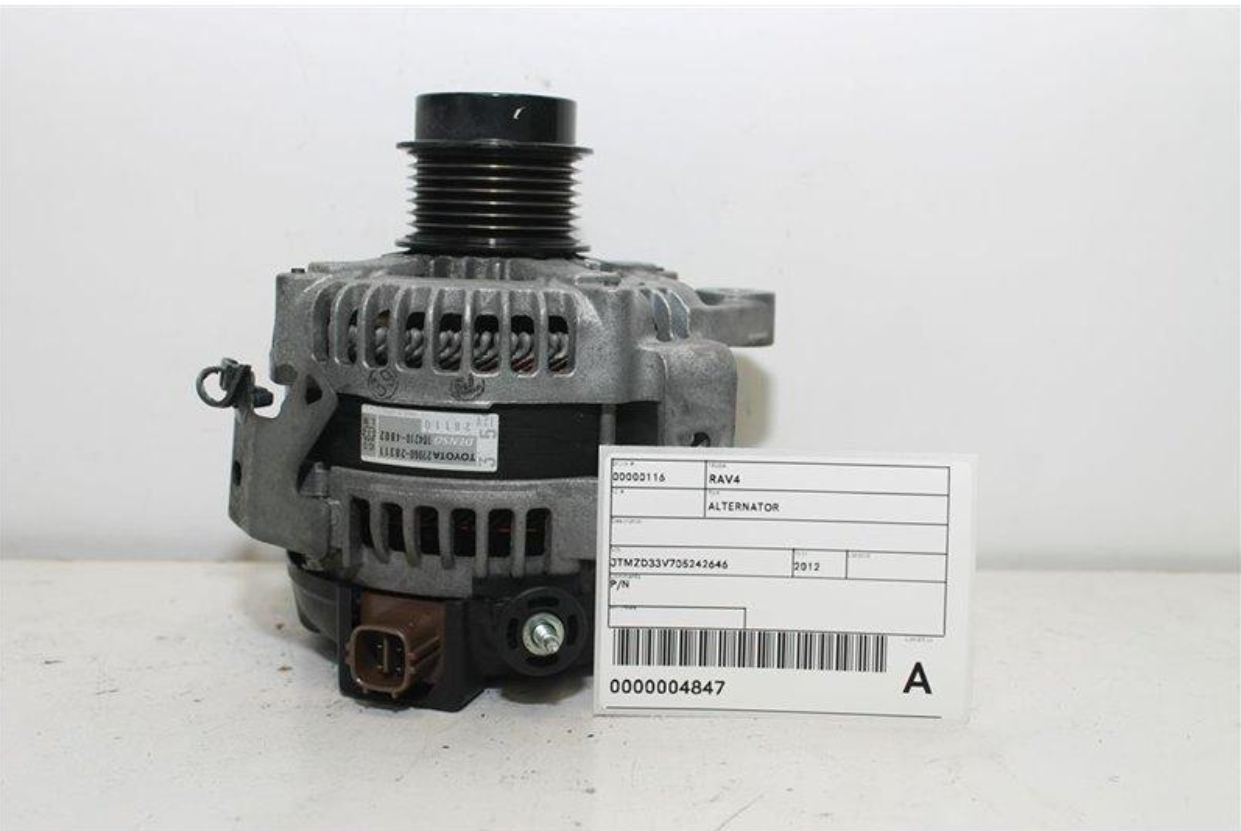 Used Toyota, Rav4 Alternator Petrol 2.4 2Az Fe Aca33 P/N 27060 28311 11/05 11/12 2012 – image 1 - All Good Parts