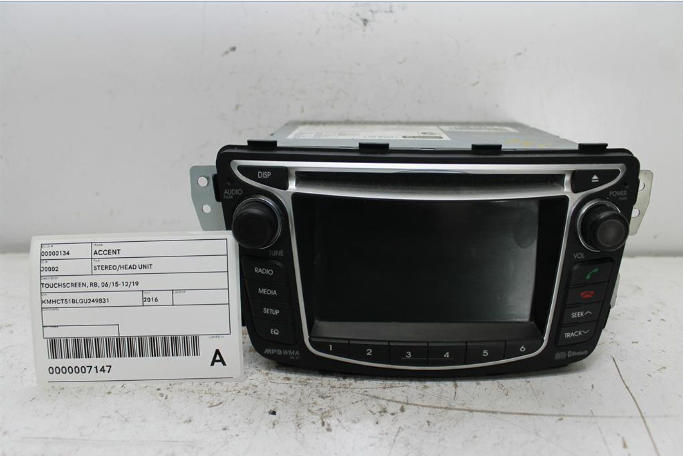 Used Hyundai, Accent Stereo/Head Unit Touchscreen Rb 06/15 12/19 2016 – image 1 - All Good Parts