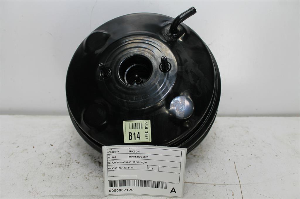 Used Hyundai, Tucson Brake Booster Tl P/N 59110D3900 07/15 01/21 2016 – image 1 - All Good Parts