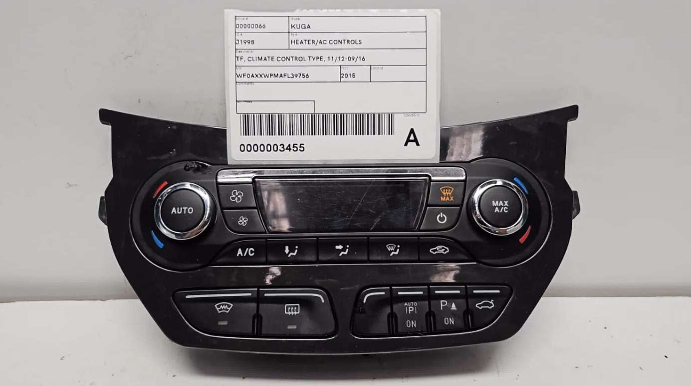 Used Ford, Kuga Heater/Ac Controls Tf Climate Control Type 11/12 09/16 2015 – image 1 - All Good Parts