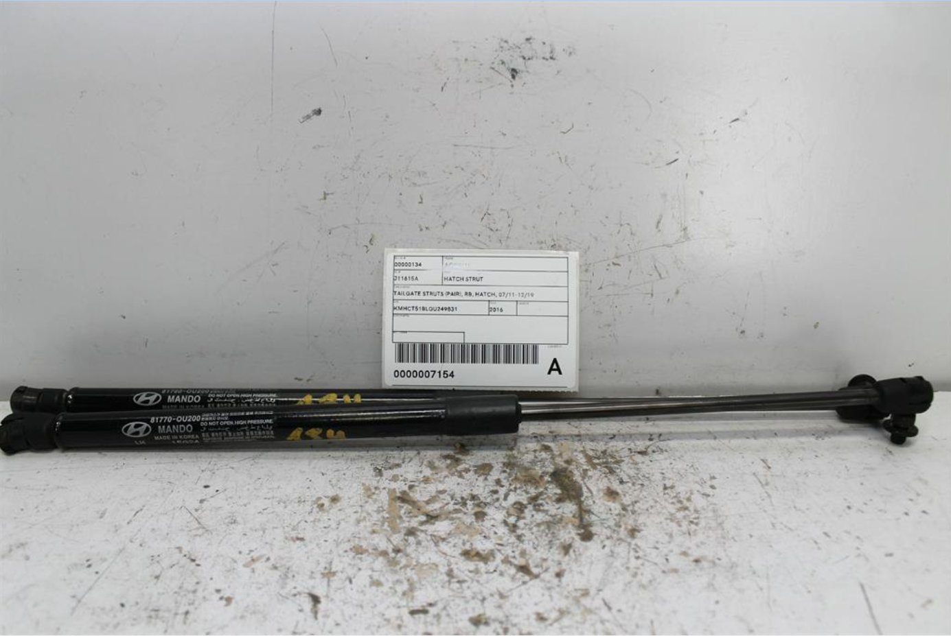 Used Hyundai, Accent Hatch Strut Tailgate Struts (Pair) Rb Hatch 07/11 12/19 2016 – image 1 - All Good Parts