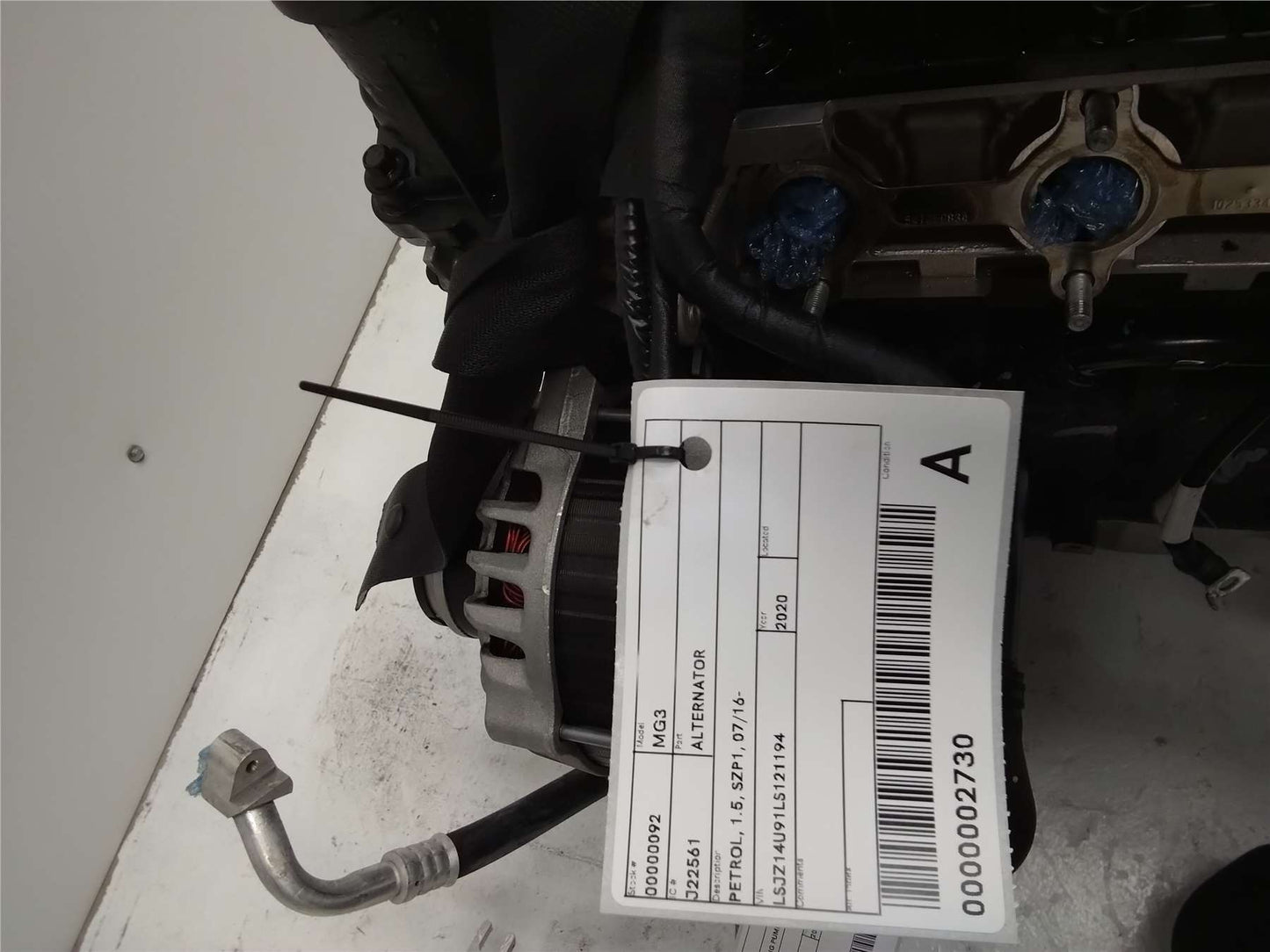 Used MG, MG3 Alternator Petrol 1.5 Szp1 07/16 2020 – image 1 - All Good Parts