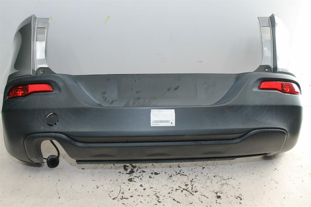 Used Jeep, Cherokee Rear Bumper Kl Bumper Bar (3 Piece) Non Trailhawk Non Park Sensor Type 02/14 03/18 2016 – image 1 - All Good Parts