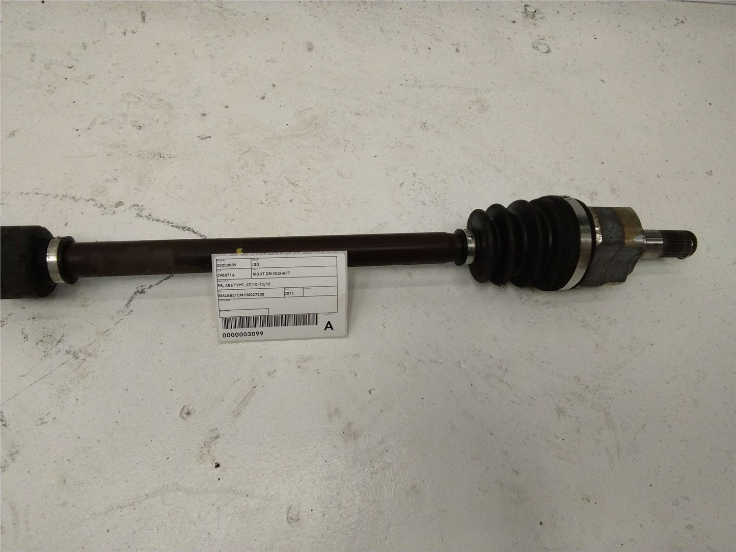 Hyundai, I20 Right Driveshaft Pb Abs Type 07/10 12/15