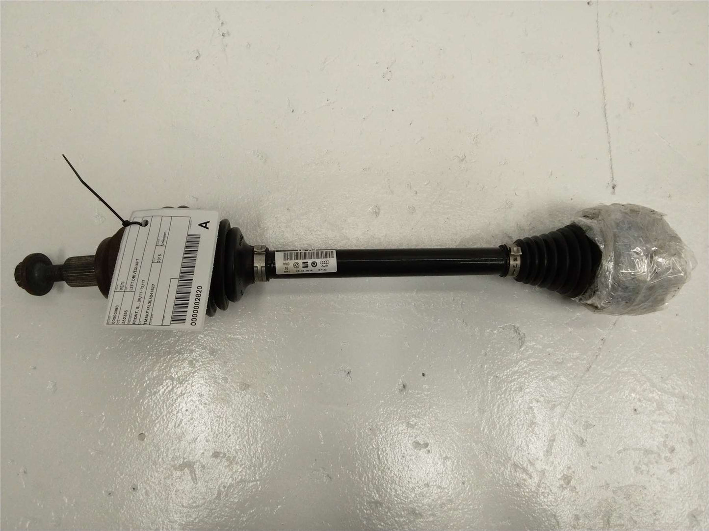 Skoda, Yeti Left Driveshaft Front 5L 09/11 12/17