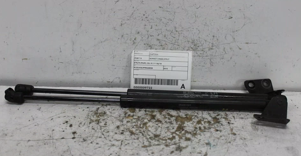 Used Holden, Captiva Bonnet Hinge/Strut Struts (Pair) Cg 01/11 06/18 2015 – image 1 - All Good Parts