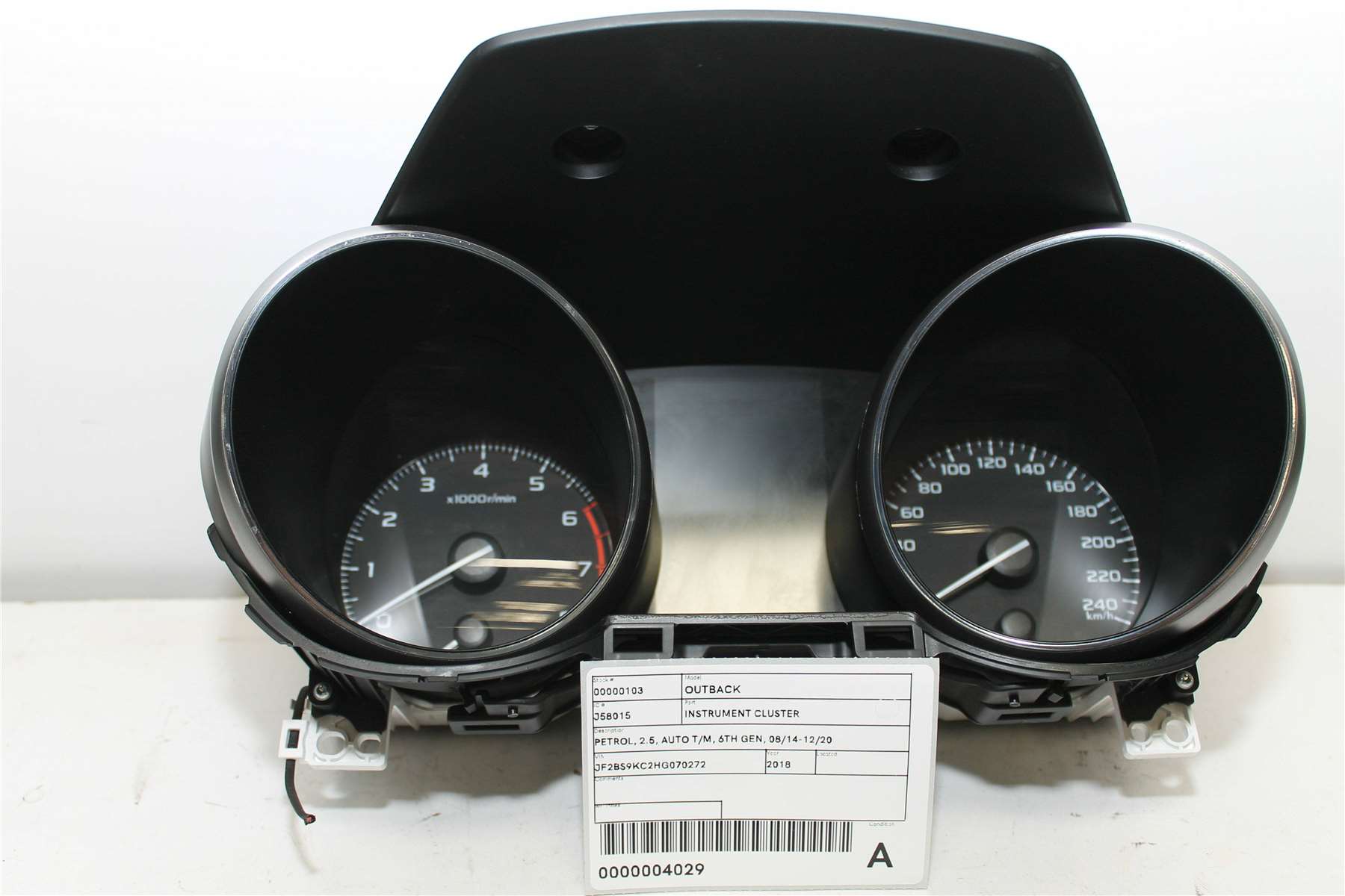 Used Subaru, Outback Instrument Cluster Petrol 2.5 Auto T/M 6Th Gen 08/14 12/20 2018 – image 1 - All Good Parts