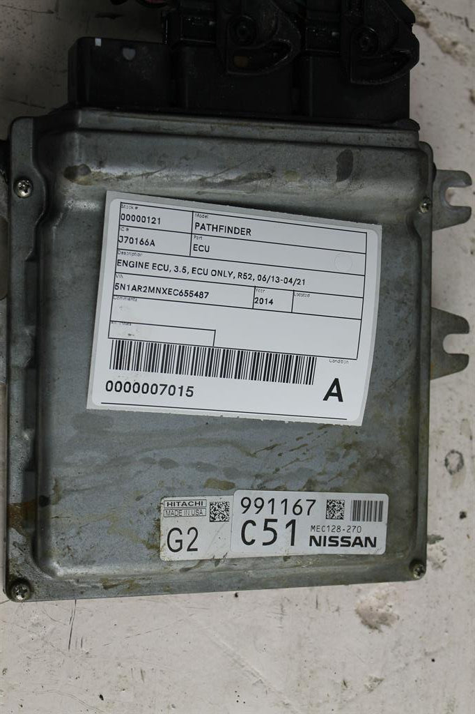 Used Nissan, Pathfinder Ecu 3.5 Ecu Only R52 06/13 04/21 2014 – image 1 - All Good Parts