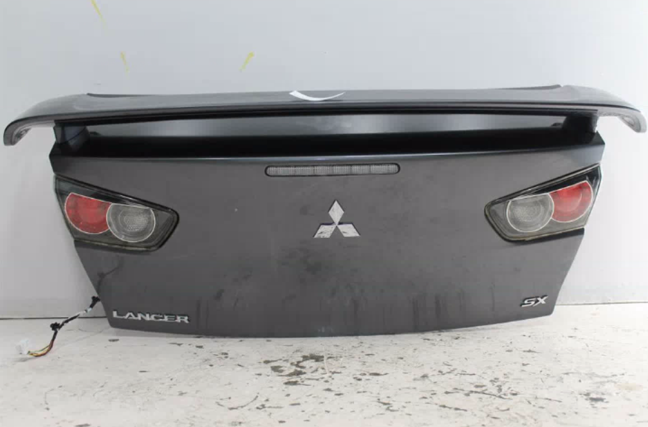 Used Mitsubishi, Lancer Bootlid/Tailgate Bootlid Cj Spoilered (2 Post Type) Non Key Hole Non Camera & Non Mould Type 07/07 10/15 2011 – image 1 - All Good Parts