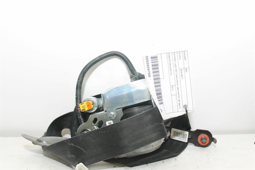 Used Kia, Rio Seat Belt Rh Front Assy (Belt And Stalk) 5Dr Hatch Ub 08/11 11/16 2012 – image 1 - All Good Parts