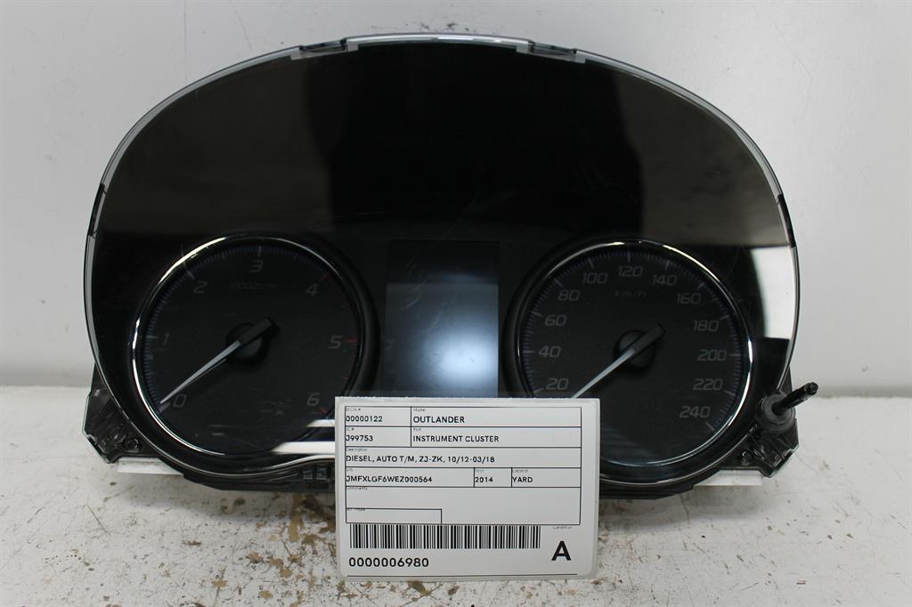 Used Mitsubishi, Outlander Instrument Cluster Diesel Auto T/M Zj Zk 10/12 03/18 2014 – image 1 - All Good Parts