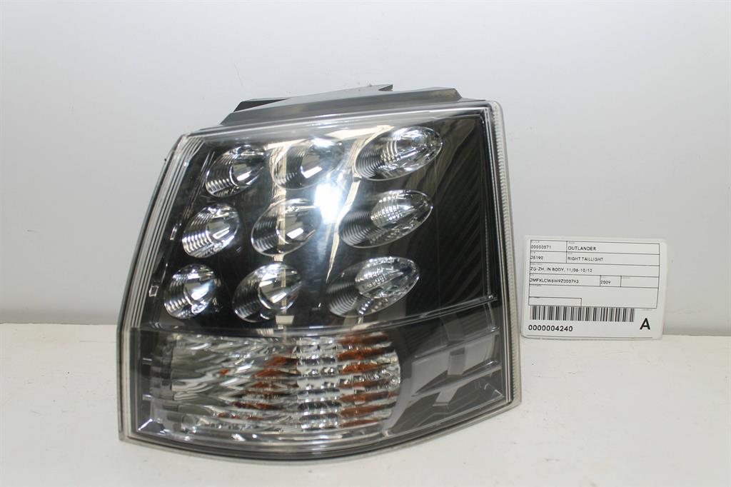 Used Mitsubishi, Outlander Right Taillight Zg Zh In Body 11/06 10/12 2009 – image 1 - All Good Parts