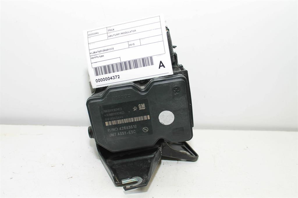 Used Holden, Trax Abs Pump/Modulator Pn 42643518 Tj Series 08/13 12/20 2018 – image 1 - All Good Parts