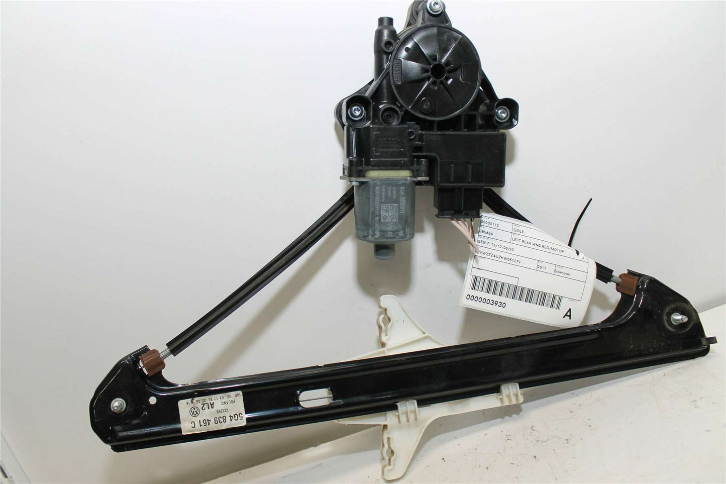 Volkswagen, Golf Left Rear Wnd Reg/Motor Gen 7 12/12 08/20
