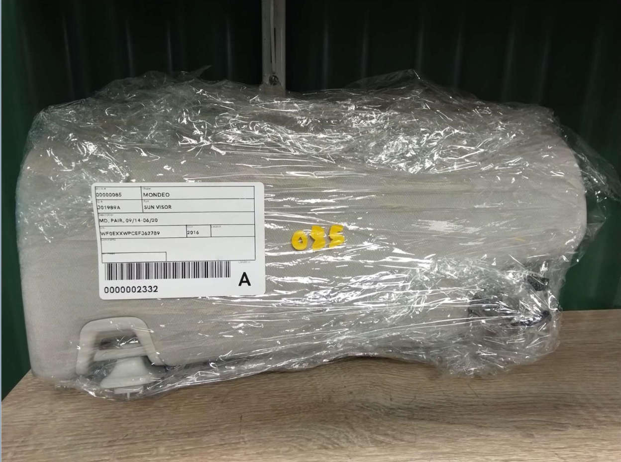 Used Ford, Mondeo Sun Visor Md Pair 09/14 06/20 2015 – image 1 - All Good Parts