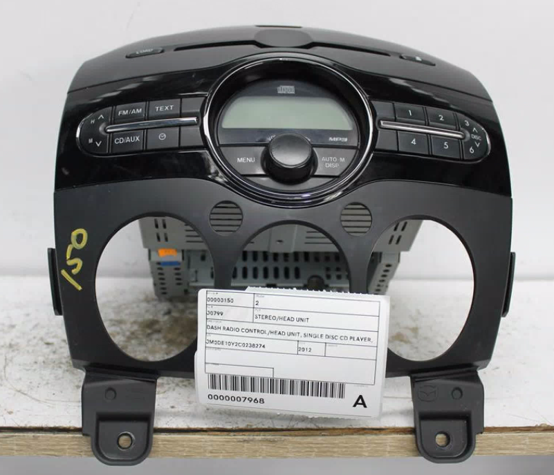 Used Mazda, 2 Stereo/Head Unit Dash Radio Control/Head Unit Single Disc Cd Player Mp3 Only De Series 05/10 09/14 2012 – image 1 - All Good Parts