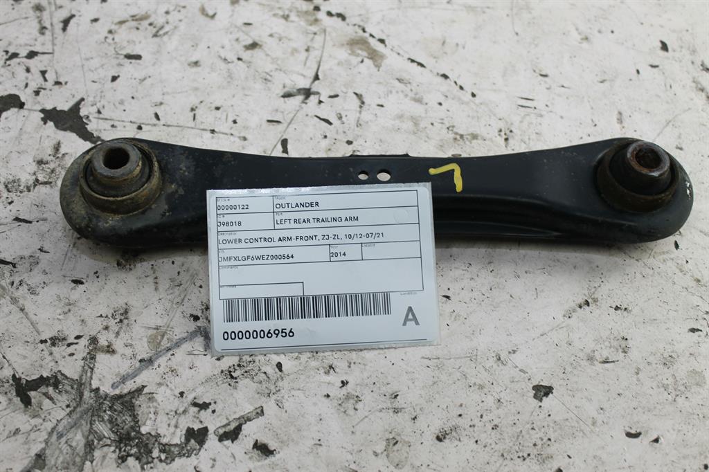 Used Mitsubishi, Outlander Left Rear Trailing Arm Lower Control Arm Front Zj Zl 10/12 07/21 2014 – image 1 - All Good Parts