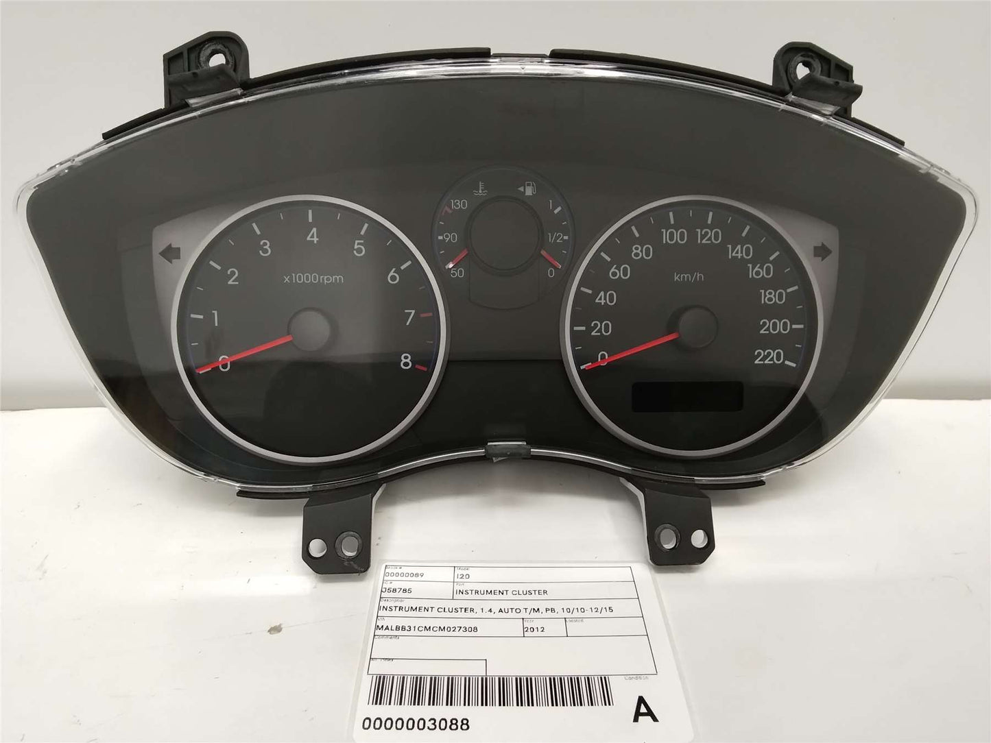 Used Hyundai, I20 Instrument Cluster Instrument Cluster 1.4 Auto T/M Pb 10/10 12/15 2012 – image 1 - All Good Parts