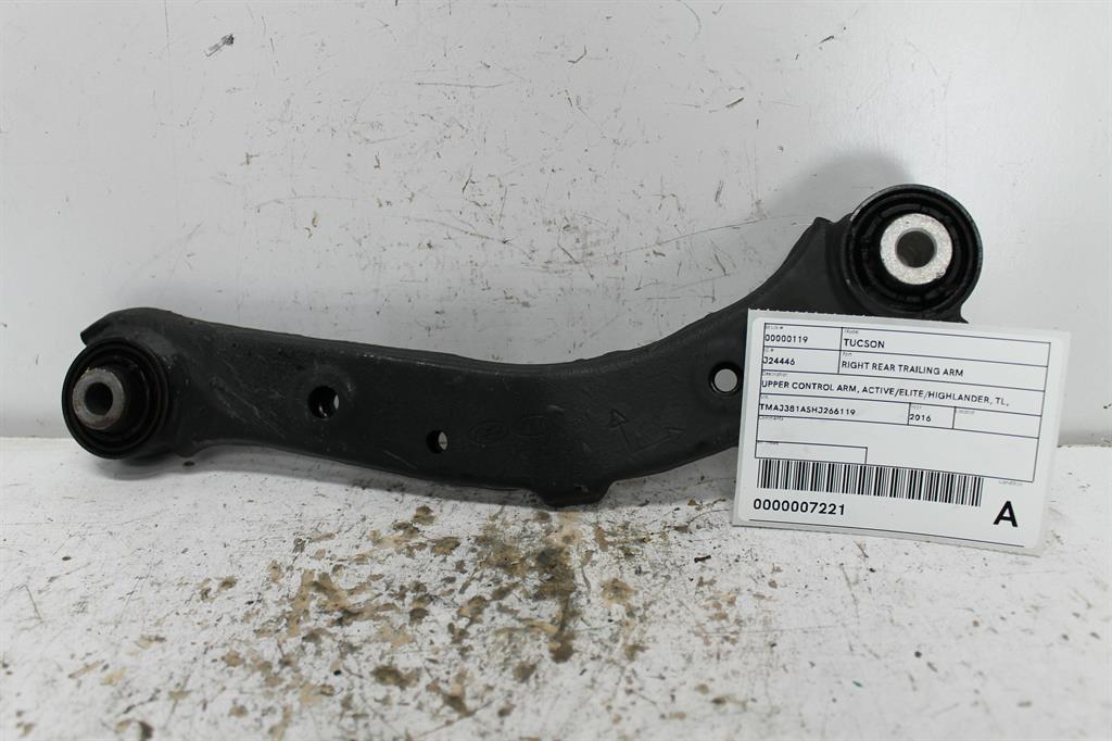 Used Hyundai, Tucson Right Rear Trailing Arm Upper Control Arm Active/Elite/Highlander Tl 07/15 01/21 2016 – image 1 - All Good Parts