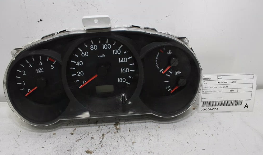 Used Mazda, Bt50 Instrument Cluster Manual T/M Un 11/06 09/11 2011 – image 1 - All Good Parts