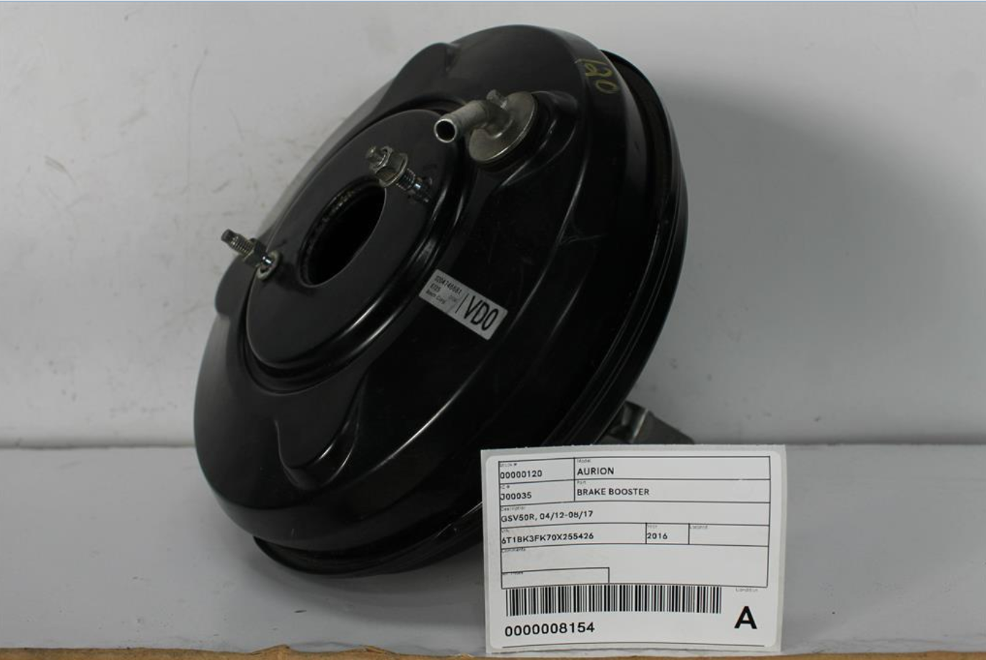 Used Toyota, Aurion Brake Booster Gsv50R 04/12 08/17 2016 – image 1 - All Good Parts